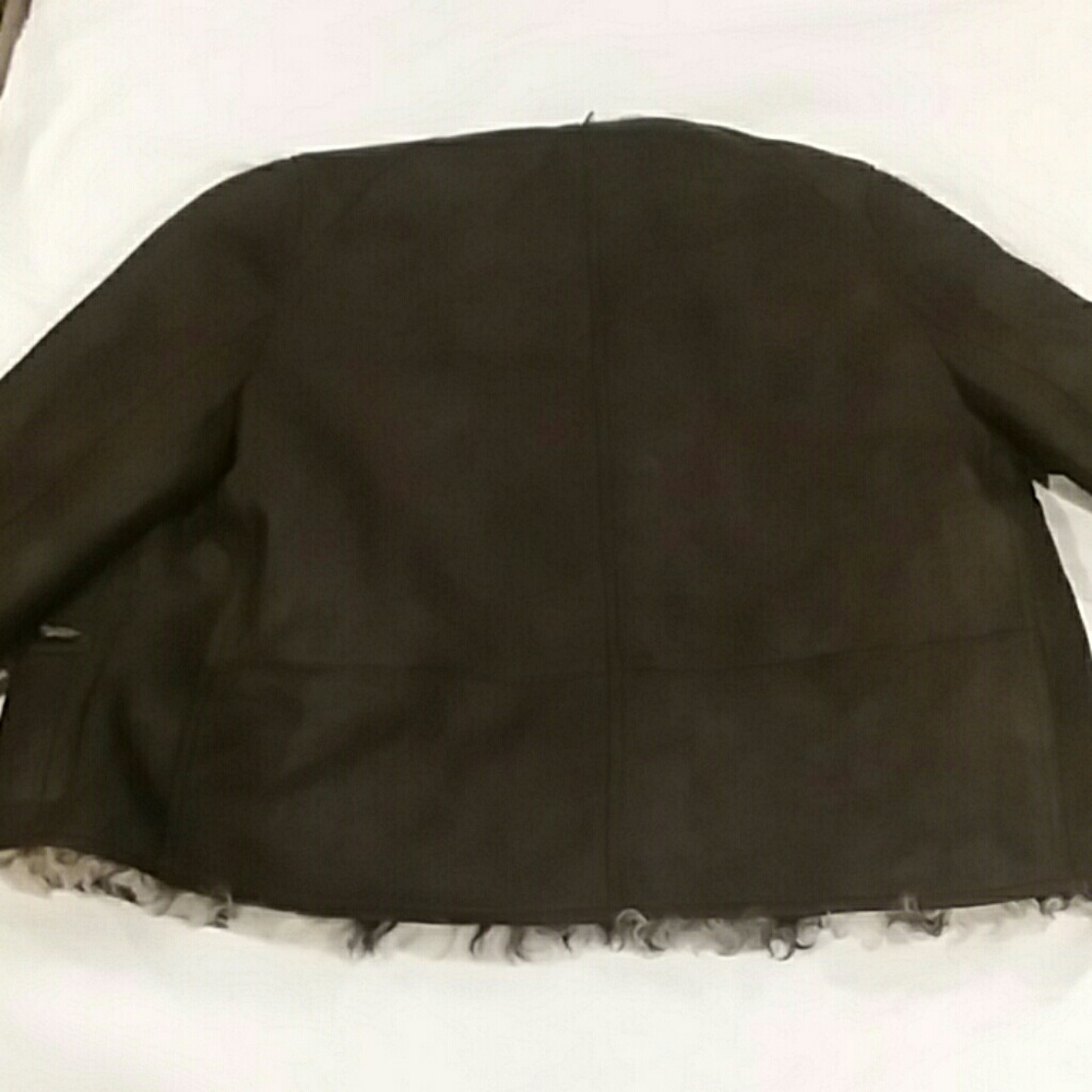 MARNI reversible sherling green leather jacket - Picture 2 of 6
